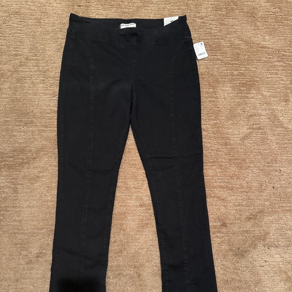 NWT We the Free Double Dutch Pull-On Slit Skinny Jeans women’s sz M